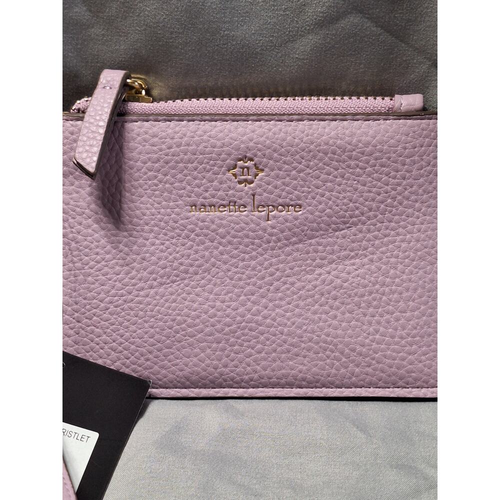 Nanette Lepore Becka Top Zip Card Case Wristlet, Lavender